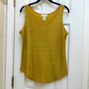 Gold lurex tank